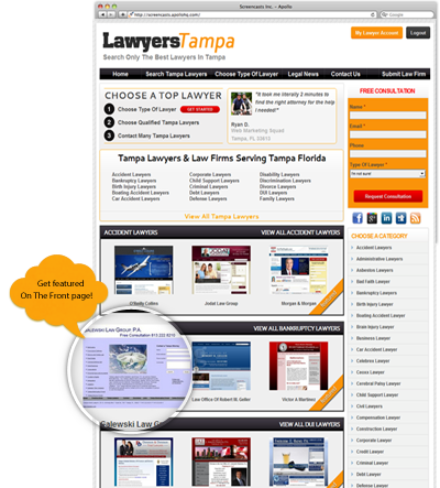Front Page Featured Listing