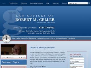 Law Office Of Robert M. Geller Tampa Bankruptcy Lawyer