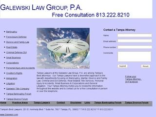 Galewski Law Group Tampa Bankruptcy Lawyer